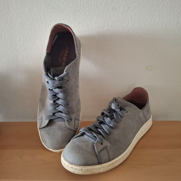 Adidas Stan Smith Nubuck Sneakers Gray Size 8.5 - Picture 1 of 7